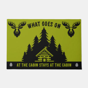 Paillasson Cabine canadien de bille amusant décoratif
