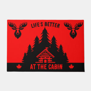 Paillasson Cabine canadien de bille amusant décoratif
