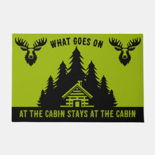Paillasson Cabine canadien de bille amusant décoratif