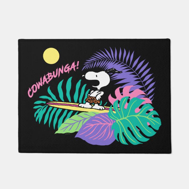 Paillasson cacahuètes | Cowabunga Snoopy (Devant)