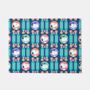 Paillasson cacahuètes   Snoopy Dark Blue Deco Dreams Motif