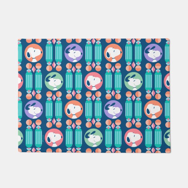 Paillasson cacahuètes | Snoopy Dark Blue Deco Dreams Motif (Devant)