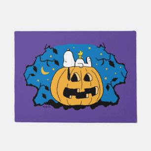 Paillasson cacahuètes   Snoopy et Woodstock Jack-O-Lantern