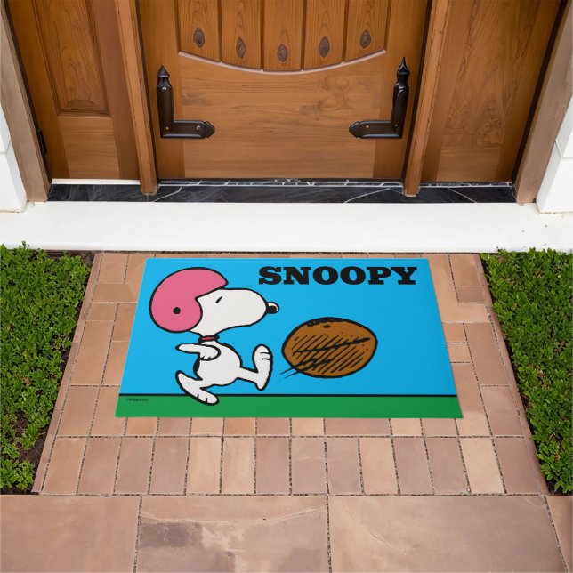 Paillasson cacahuètes | Snoopy Football Kicker (De plein air)