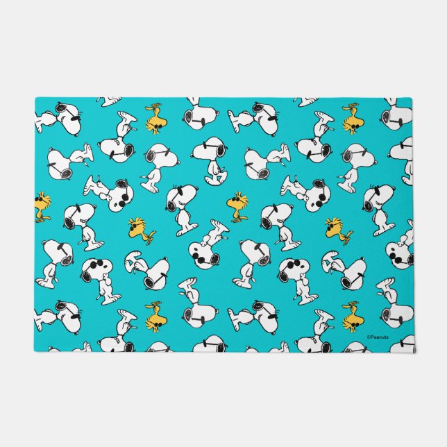 Paillasson cacahuètes | Snoopy & Lunettes de soleil Motif (Devant)