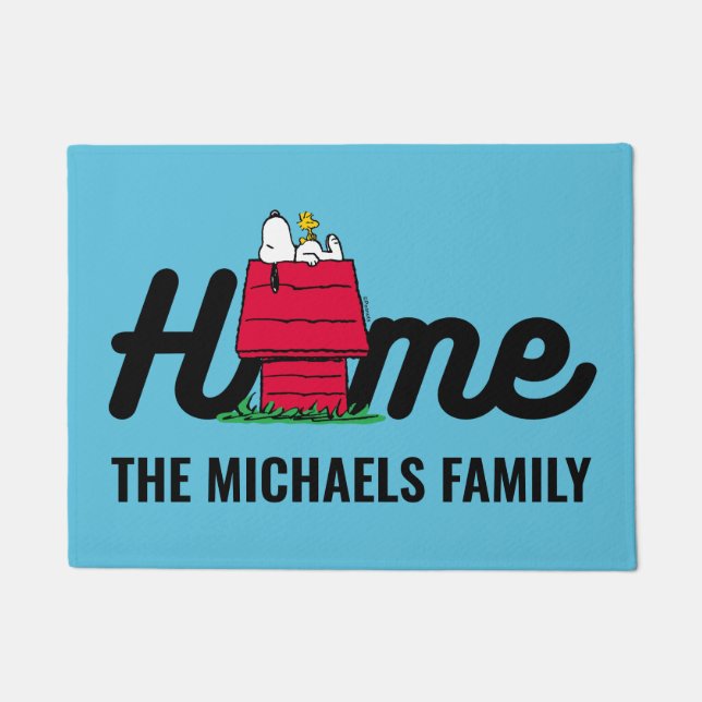 Paillasson cacahuètes | Snoopy Napping (Devant)