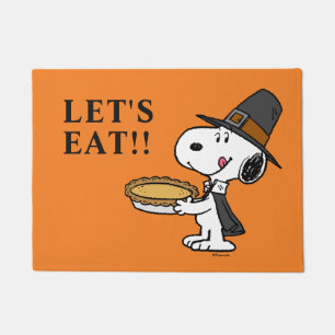 Paillasson cacahuètes   Snoopy Pilgrim