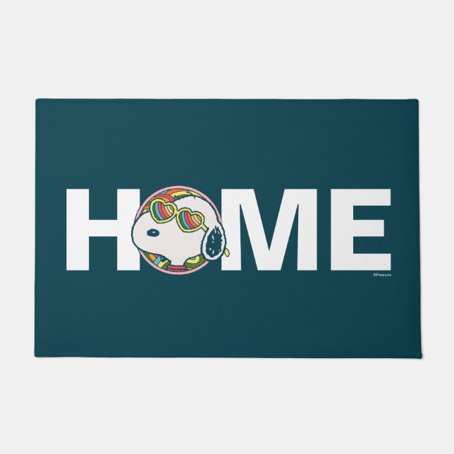 Paillasson cacahuètes | Snoopy Rainbow Heart Lunettes de sole (Devant)