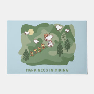 Paillasson cacahuètes   Snoopy & Woodstock Le bonheur est Ran