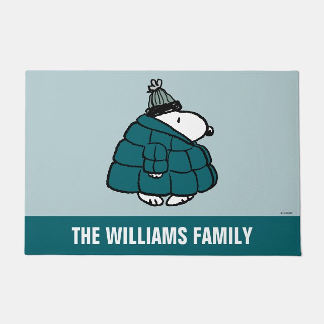 Paillasson cacahuètes | Veste Snoopy Winter Puffer (Devant)