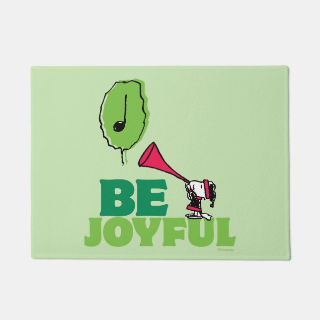 Paillasson cacahuètes | Woodstock Soyez Joyeux (Devant)