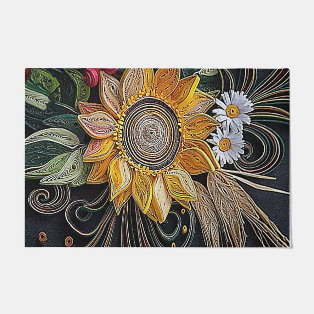 Paillasson Cadeau de jardinage, Cadeau de fleurs pour fermier (Devant)