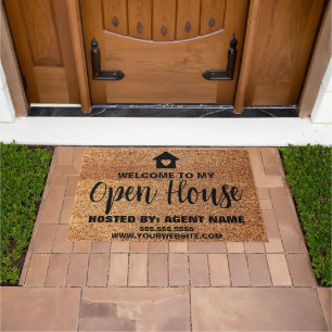 Paillasson Cadeau de location immobilier personnel Open House