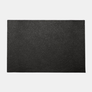Paillasson Cadeau Fête des pères en cuir noir Faux