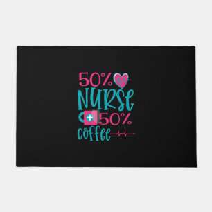 Paillasson Cadeau infirmière   50 Infirmière 50 café