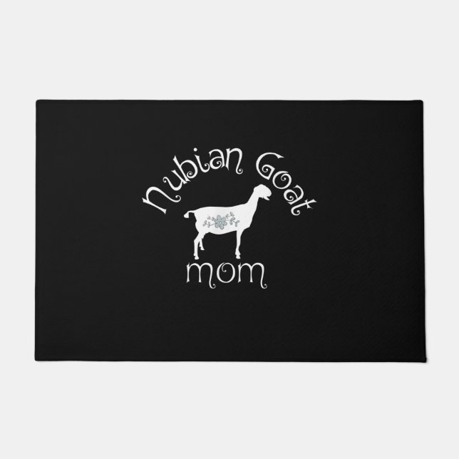 Paillasson Cadeau maman chèvre Nubian (Devant)