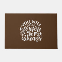 Cadeau mariage Vous Serez Jamais Mon Toujours