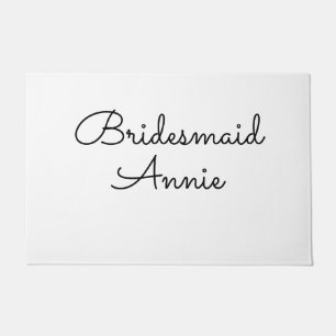 Paillasson cadeau simple minimal ajouter votre nom texte demo