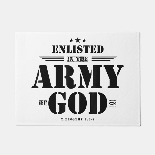 Paillasson Cadeaux chrétiens Bible verset biblique Écritures  (Devant)