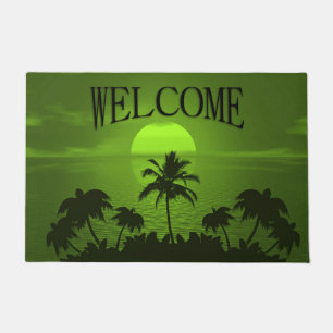 Paillasson Cadre de Sun Green Tropics Palm Beach