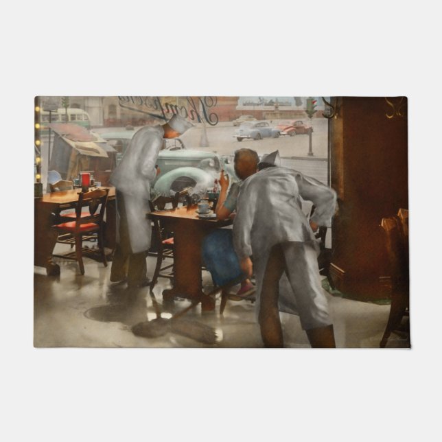 Paillasson Café - Table pour une personne 1941 (Devant)
