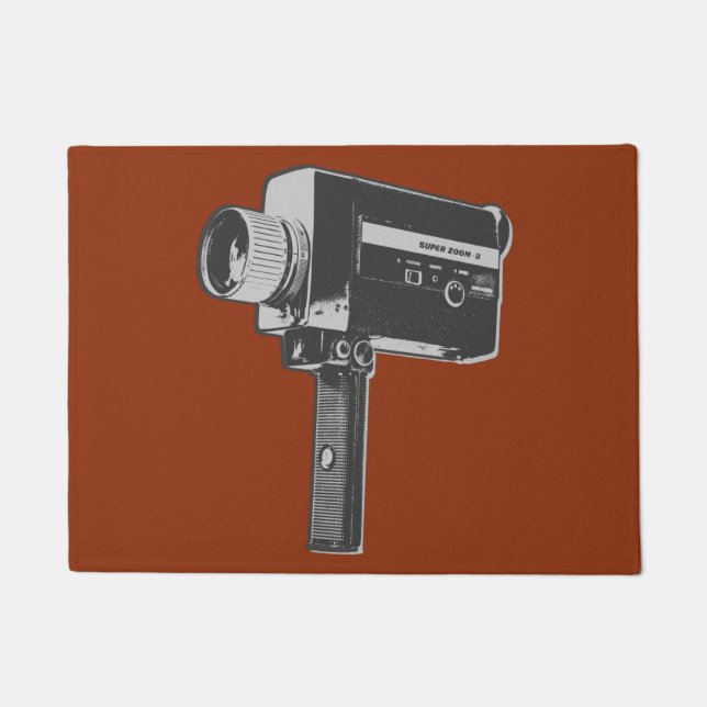 Paillasson Caméra vidéo Pop Art Super 8 (Devant)