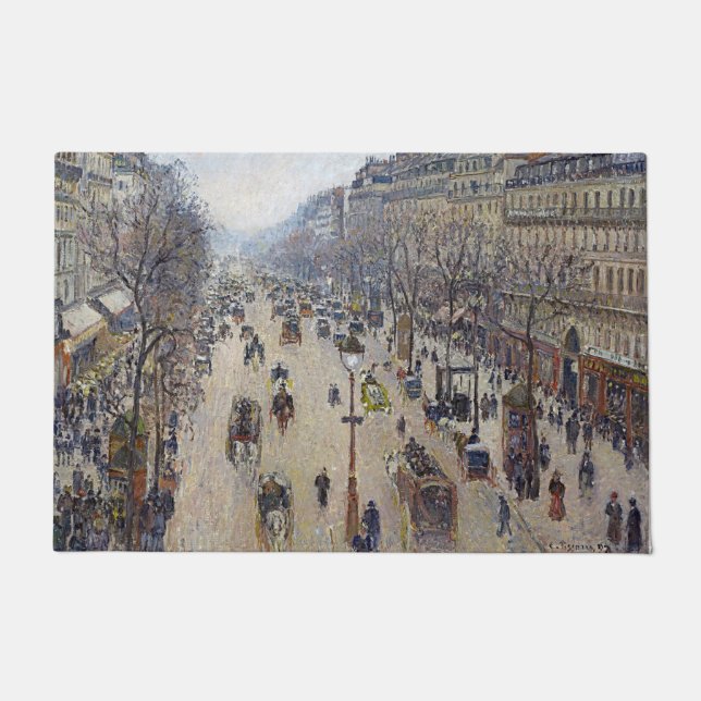 Paillasson Camille Pissarro - Boulevard Montmartre, matin (Devant)