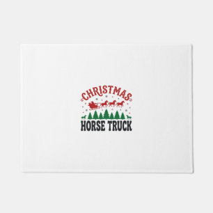 Paillasson Camion à chevaux de Noël Santa Sleigh Design Weste