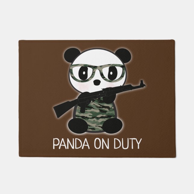 Paillasson Camo Leon Le Panda Bear Welcome Mat (Devant)