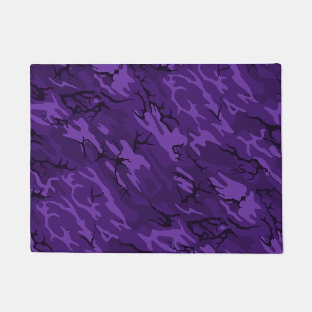 Paillasson Camo noir violet (Devant)