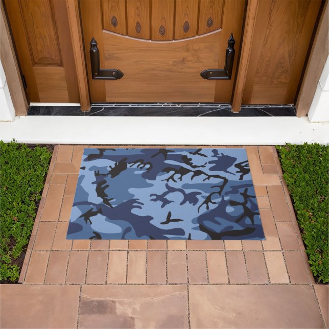 Paillasson Camouflage bleu marine, Militaire, Armée (De plein air)