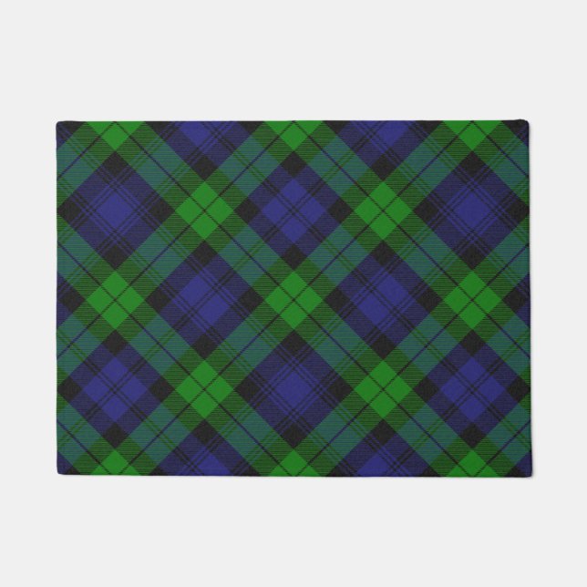 Paillasson Campbell Clan Tartan Plaid Black Watch (Devant)
