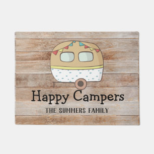 Paillasson Camping-car Happy Campers Famille Personnalisée