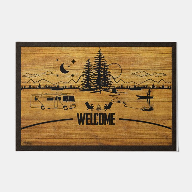 Paillasson Camping Lovers Mat, Campervan Decor (Devant)