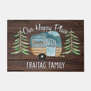 Paillasson Camping Mat, Happy Camper Family Rug