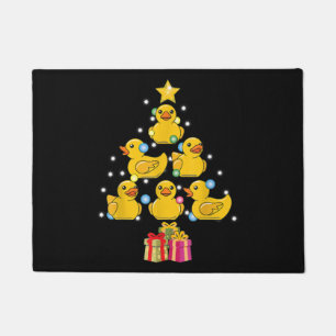 Paillasson Canard en caoutchouc Noël Arbre canard canard Noël