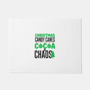 Paillasson Canne de Noël au Cacao Chaos Design