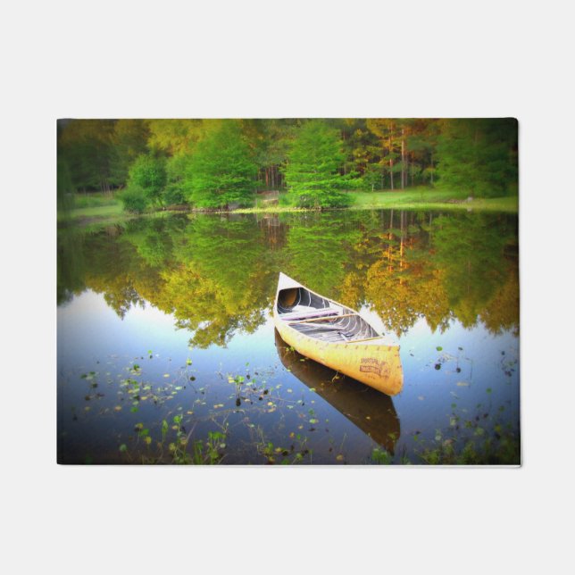 Paillasson Canot sur le lac Porte Mat (Devant)