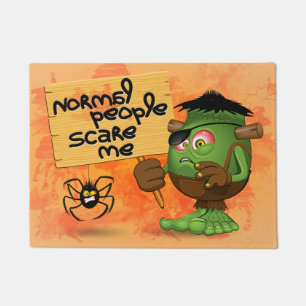 Paillasson Caractère Frankenstein de 'Normal People Scare Me'