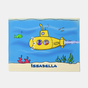 Paillasson Caricature sous-marine joyeuse