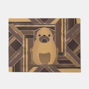 Paillasson Carlin Art déco - Pastel Gold