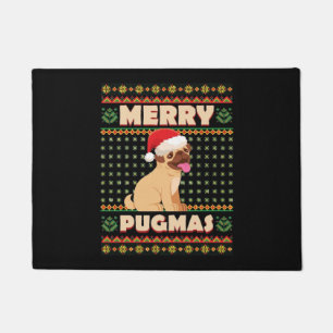 Paillasson Carlin de Noël Joyeux Noël Vie de chien