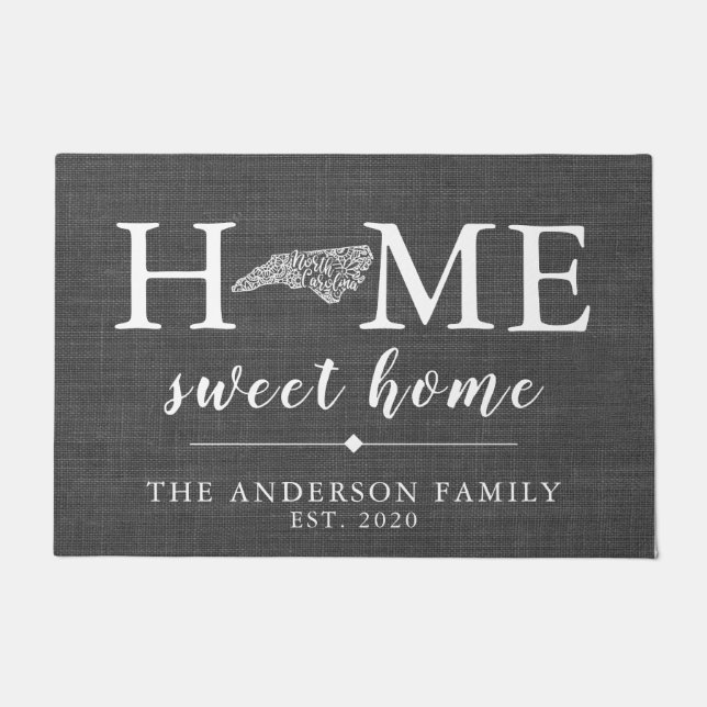 Paillasson CAROLINE DU NORD État personnalisé (Devant)