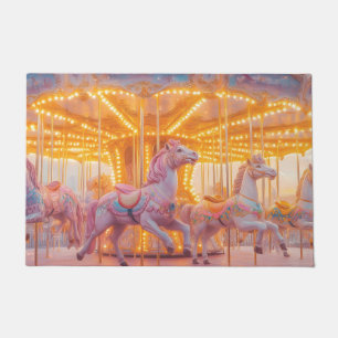 Paillasson Carousel enchanté : Scène de Fairytale Whimsical