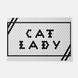 Paillasson Carreaux Amoureux des chats Lady Cat
