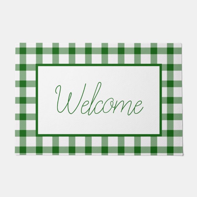Paillasson Carreaux verts  (Devant)