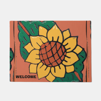 Paillasson Carrelage de Fleur Mexicaine Style Country Floor M