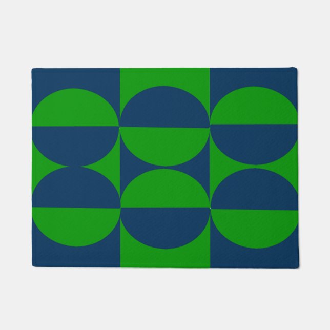 Paillasson Carrés et cercles du Bauhaus (Devant)