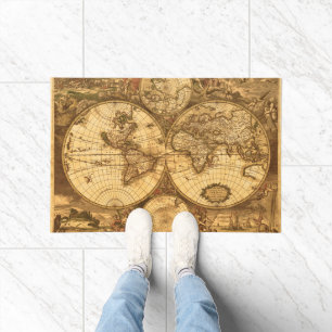 Paillasson Carte du monde antique