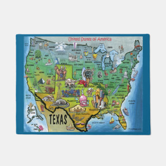 Paillasson Carte Texas USA